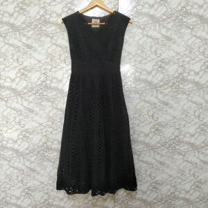 Noel Cotton Lace Maxi Dress with Embroidery Size M Sleeveless